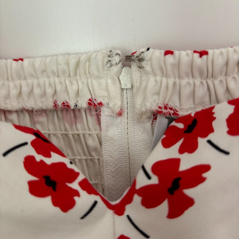 Vintage R&K Originals Red Poppy Flower Built in Bra Fit and Flare Sundress 10 - Picture 14 of 15